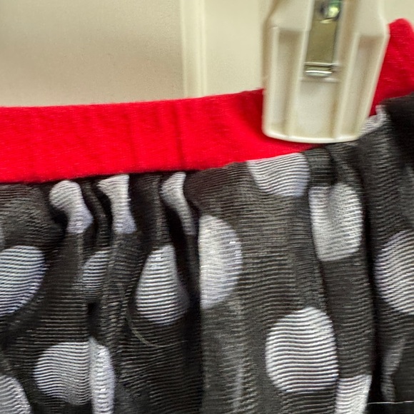 Disney Minnie Mouse 3T Girls Black and White Polka Dot Tulle Skirt - Picture 4 of 6